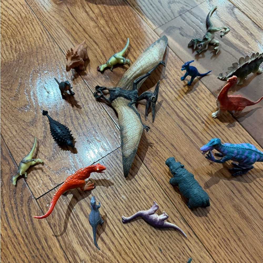 Collection of 15 dinosaurs small one different color only for $25